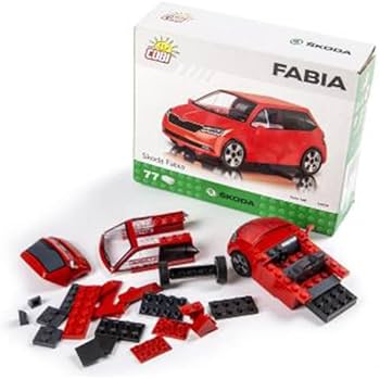 Skoda 6V0087558 Fabia Miniature 1:35 Scale Model Car Red